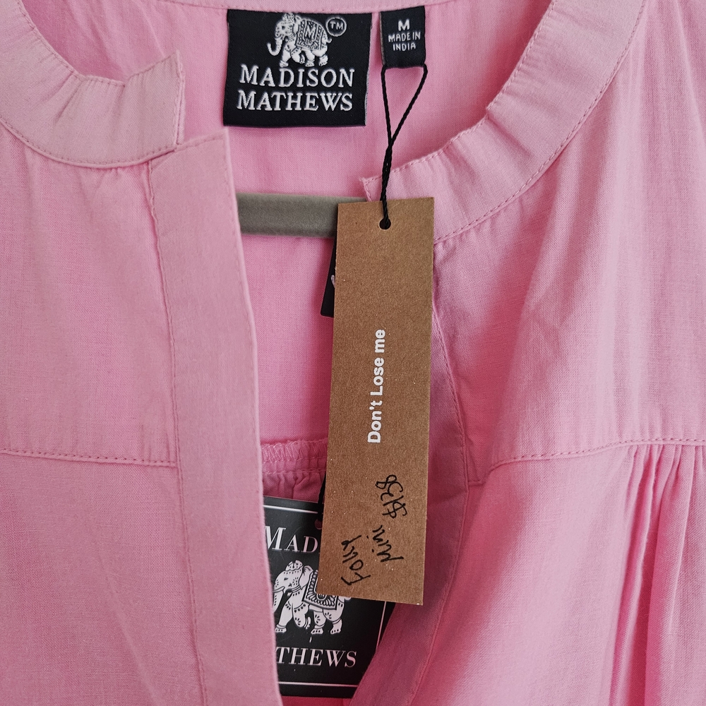 Pink Long Sleeve Dress - Picture 2 of 4